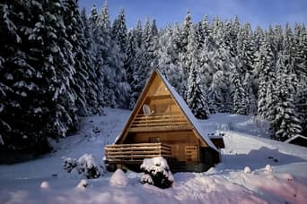 Cottage Hugo in the winter