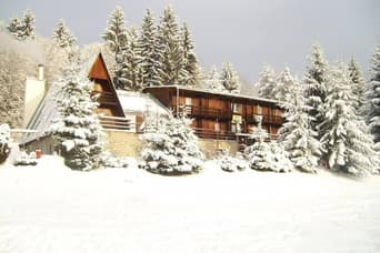 Domek Hámor w zimie