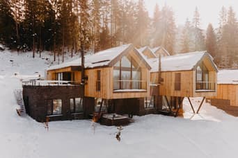 SKRI Chalets - chalet 25 a 26 im Winter