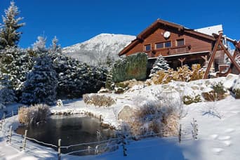 Vila Nemešany v zime