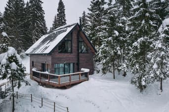 Chata pod žľabom Demänovská dolina im Winter