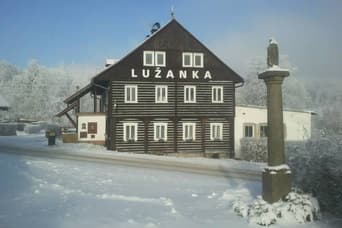 Chata Lužanka v zimě