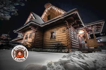Landhäuser u babky im Winter