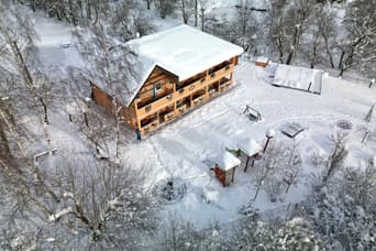 Apartments Nad rybníky in the winter
