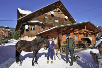 Házikó agroturistika télen