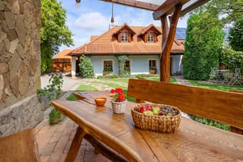 Cottage Němčice in the summer