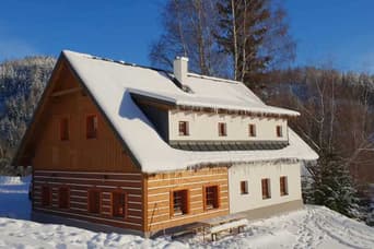 Chalupy Bret - Prkenný důl v zimě