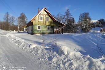 Chalet U potoka in the winter