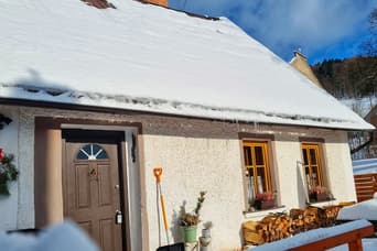 Házikó Černý Důl 120 télen