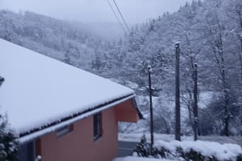 Domček s vlastným wellness v zime