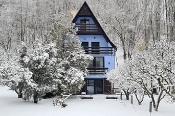 Vila pod Hradišťom im Winter