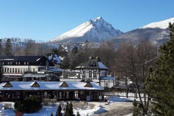 Vila Lomnička im Winter