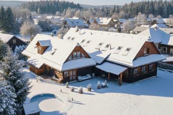 Rusínsky dvor s privátnym wellness im Winter
