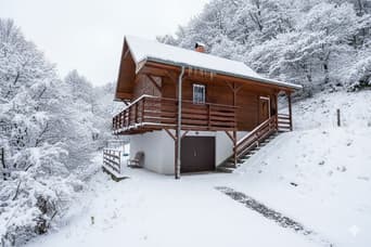 Chata Oáza klidu Hluboče v zime