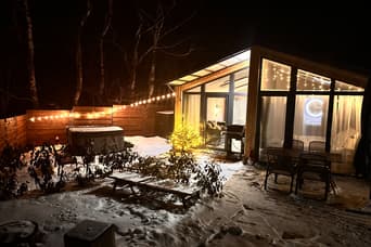 Tiny House Útulno v zimě