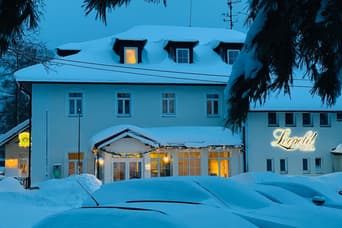 Hotel Leopold Račín in the winter