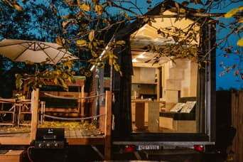 Glamping Lednice Tiny House in the winter