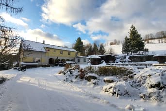 Cottage Měšťan in the winter