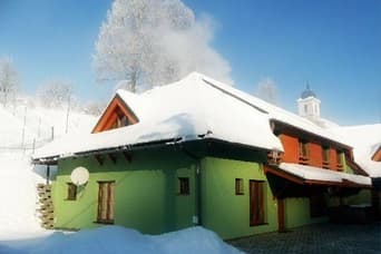 Rekreačný dom pod kostolom v zime