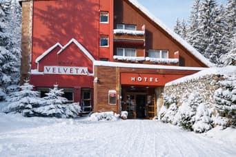 Hotel Velveta v zimě