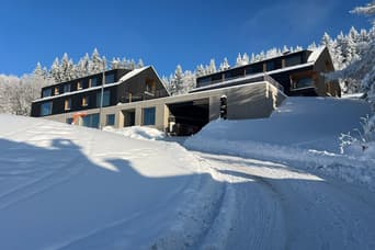 Apartments tři boudy in the winter