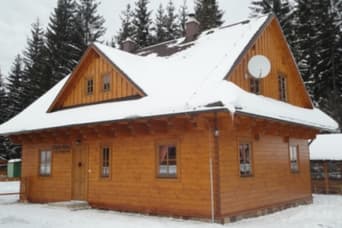 Házikó Aška télen