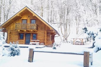 Zrub pod Končitou v zime