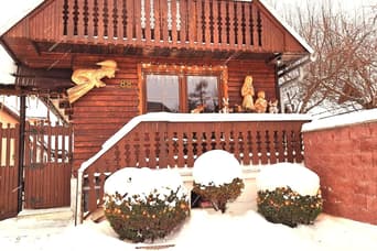 Perníková chalúpka im Winter