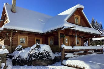Stylish chalet Šafrán in the winter