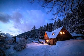 Ferienhaus Kozínska im Winter