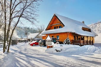 Blockhaus Škerda - Zuberec im Winter