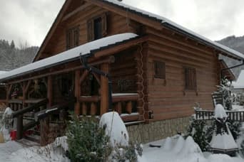 Drevenica Southfork v zime
