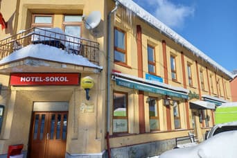 Hotel Sokol v zimě