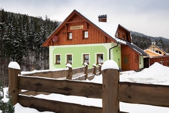 Hájovna Dolní Morava in the winter