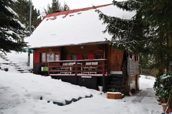 Chata Eva v zimě