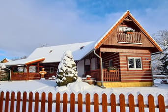 Chalet Rozkoš in the winter