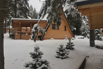 Chata Berg v zime