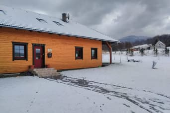 Medová chaloupka in the winter