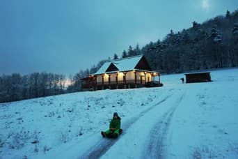 Landhaus pod lesom im Winter