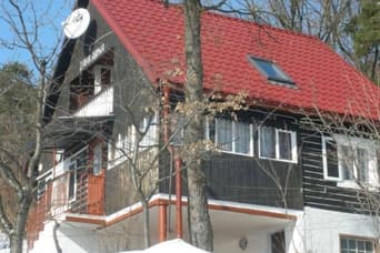 Chata Zahrabina Bojnice v zime