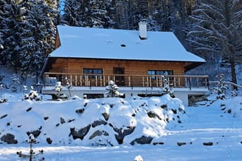Blockhaus Mária Demänová pod horou im Winter