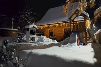 Domek Grétka w zimie