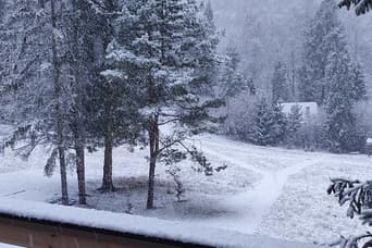 Ferienhaus Malka im Winter