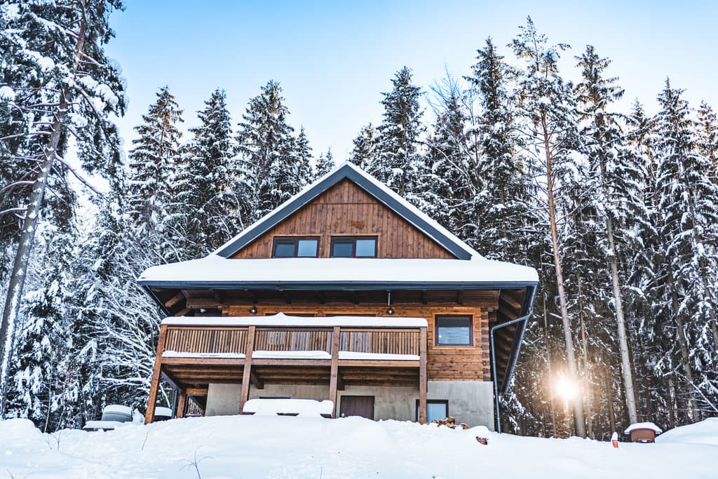 Roubenka Na Skalce in the winter