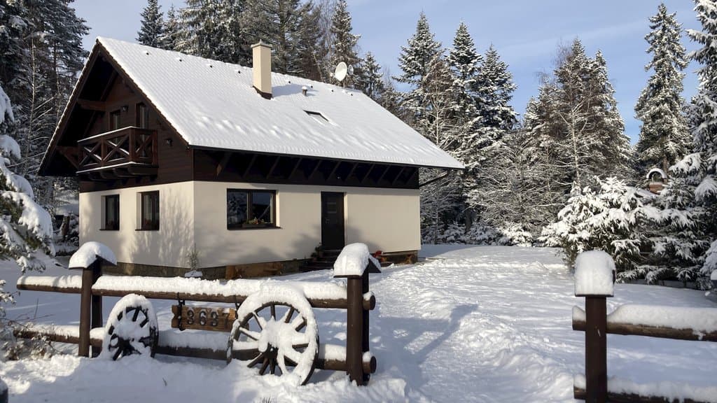 Ferienhaus Hniezdo im Winter