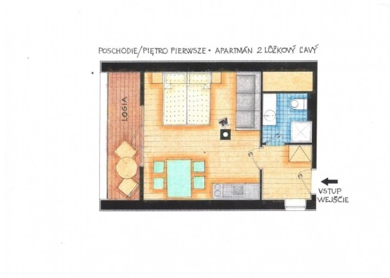 Appartement mit 1 Schlafzimmer  - Apartmánová chalupa Dvor u Maliara