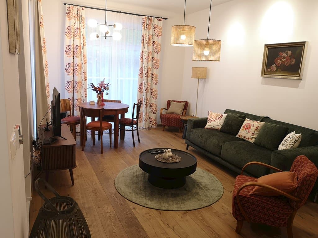 Obývacia miestnosť - Boutique ferienwohnungen - Vila Kammergraf, Banská Štiavnica