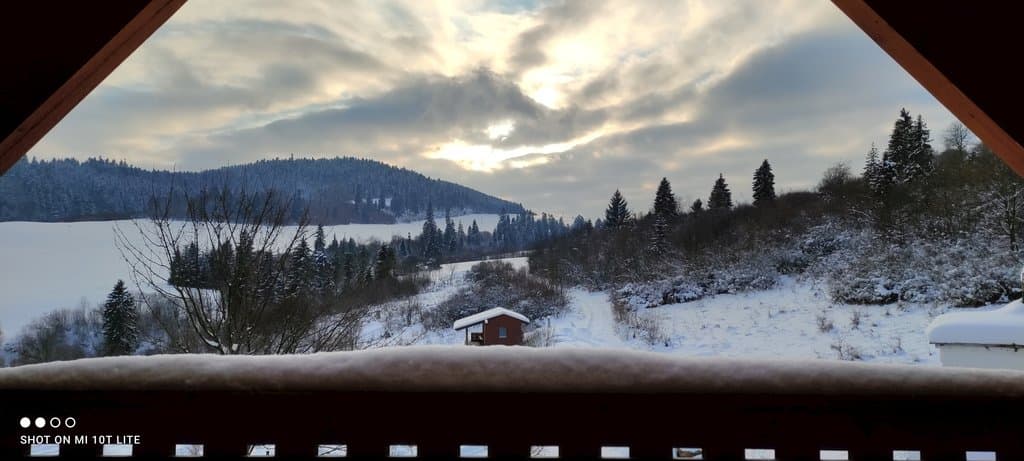 výhľad z balkóna - Wellness Chata Horbek s kaďou a saunou