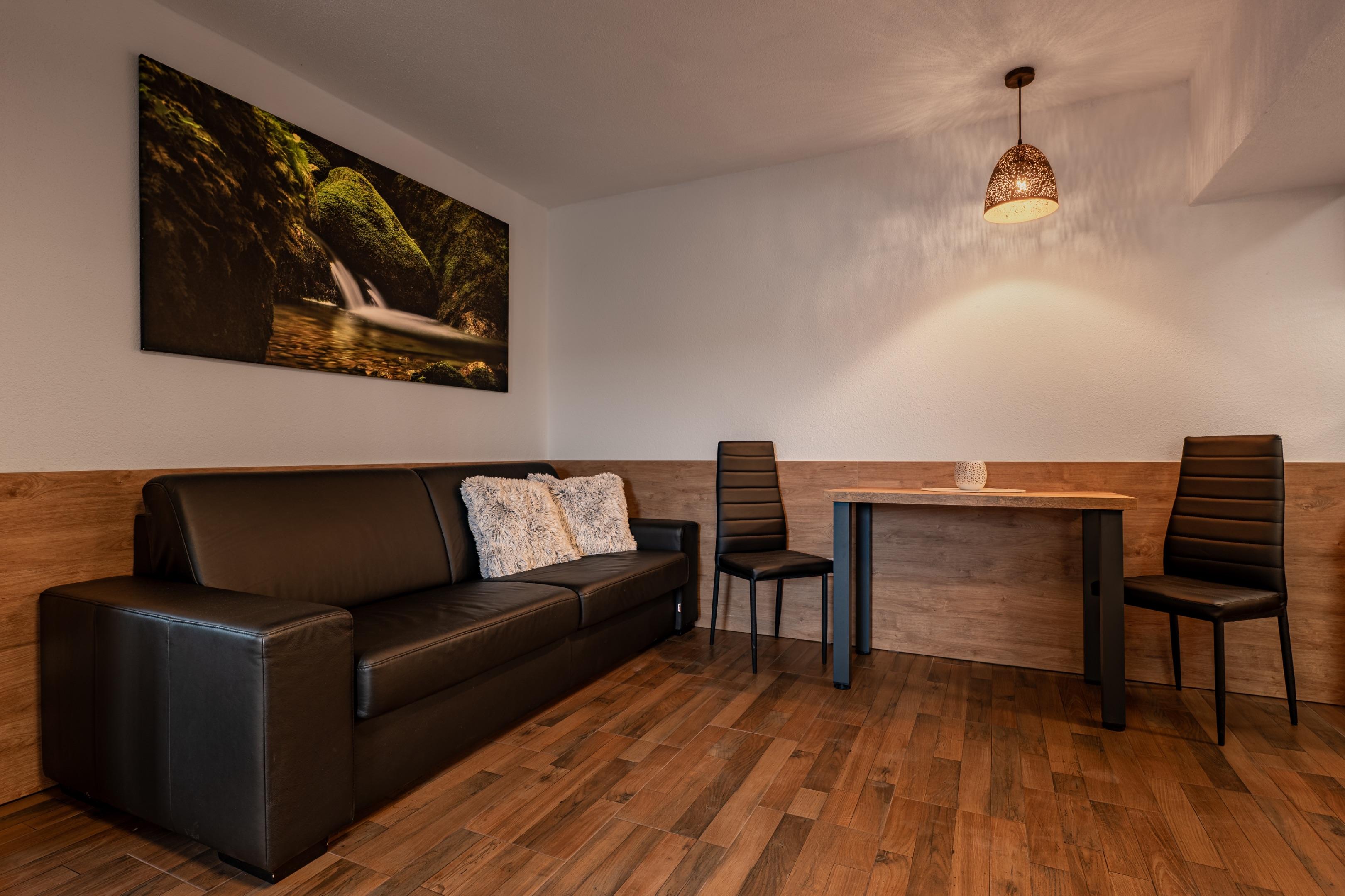 Oddychová časť apartmánu - rozťahovací gauč - Chalet Dereše