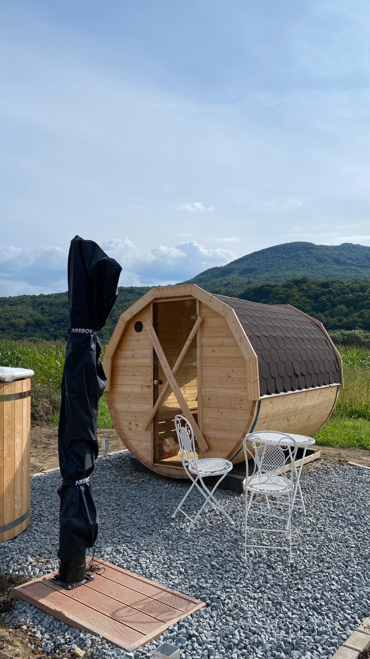 Exteriérová surová sauna - Rusínska chyža